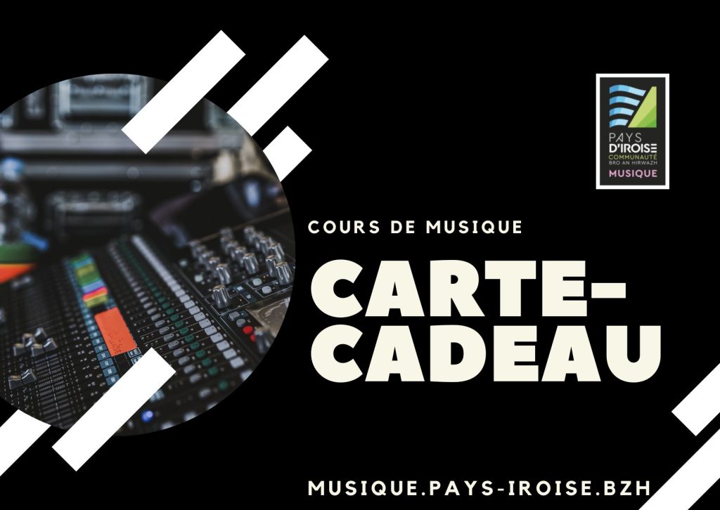 Carte cadeau école de musique d'Iroise