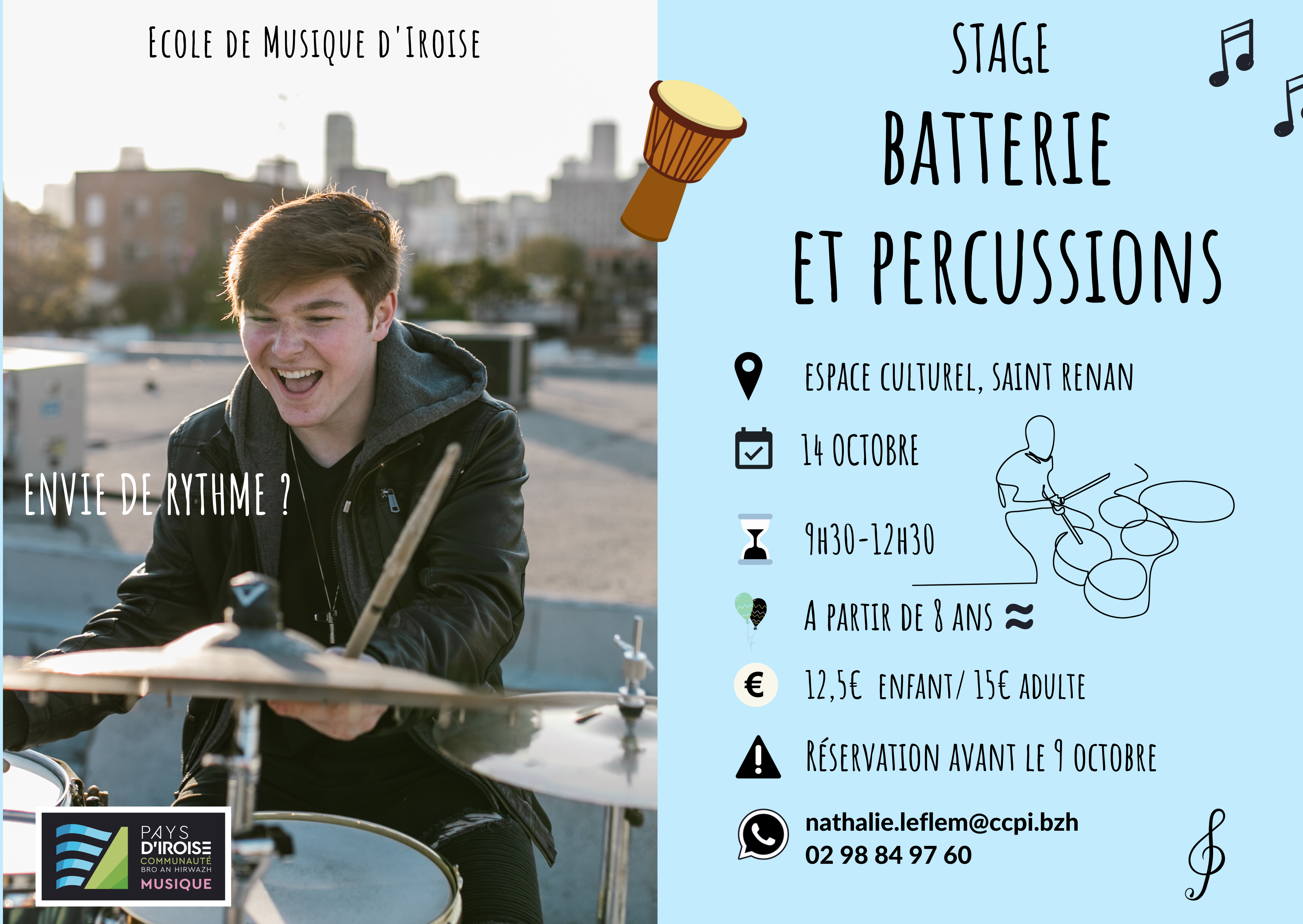 Stage batterie percussion 