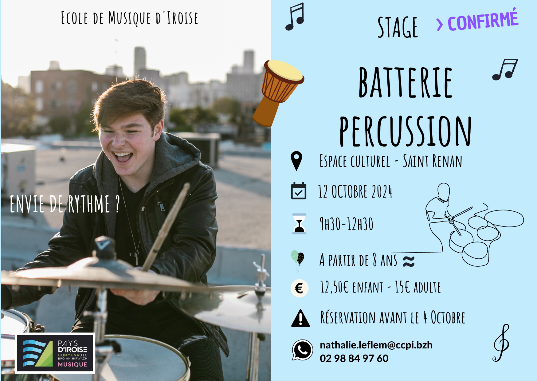 Stage batterie percussion octobre 2024 EMI