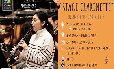 Stage clarinette
