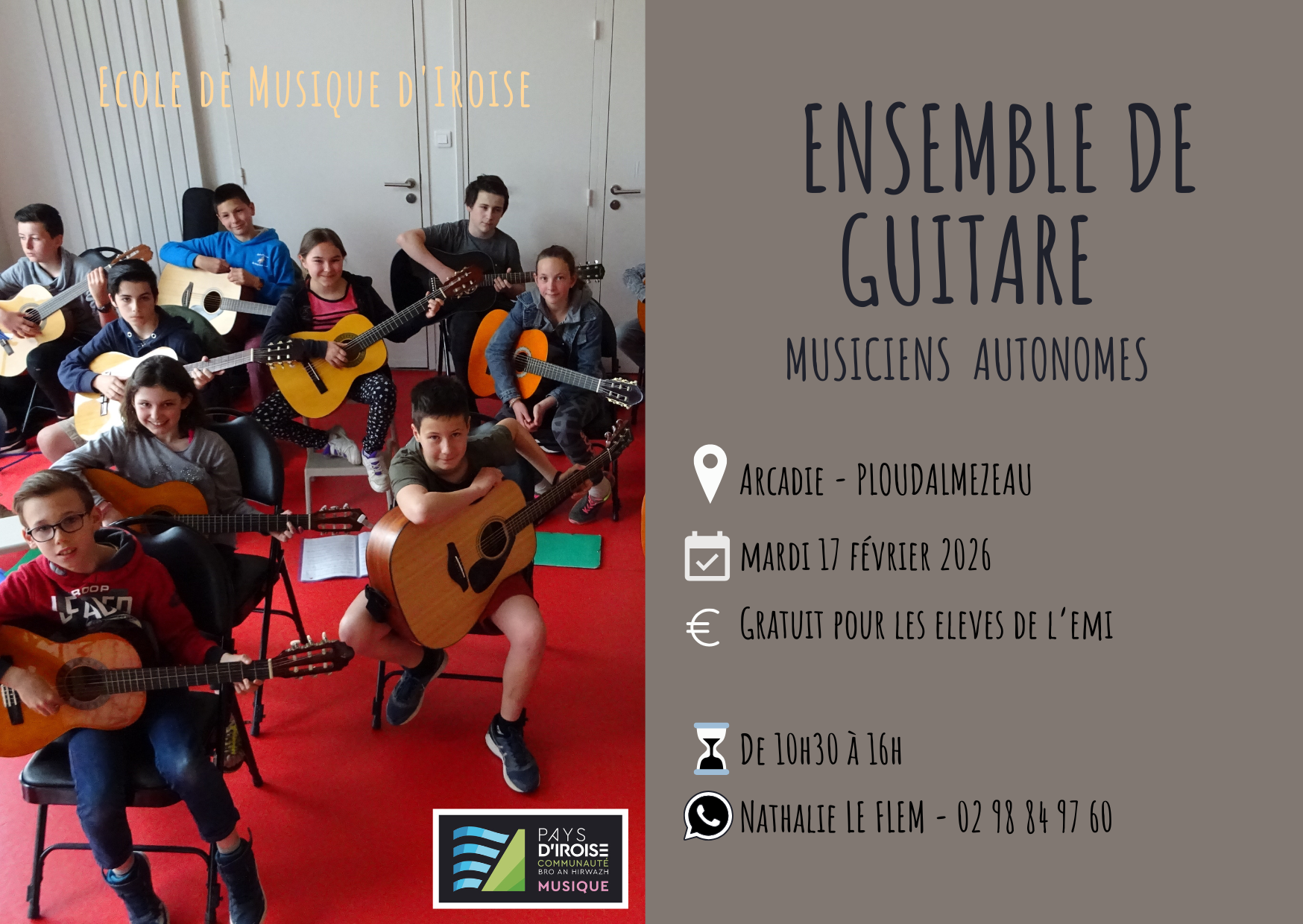 Stage ensemble guitare